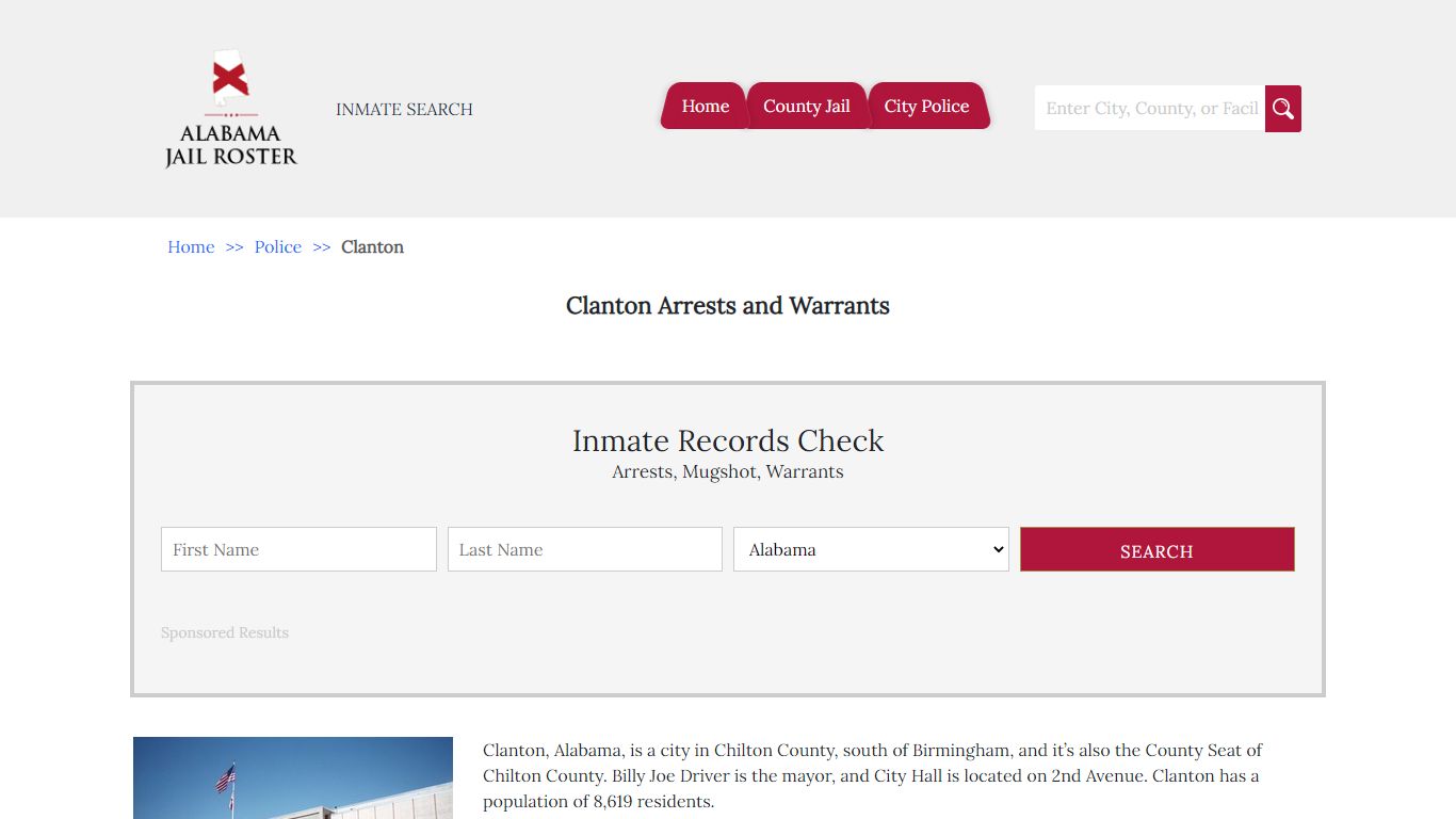 Clanton Arrests and Warrants | Alabama Jail Inmate Search
